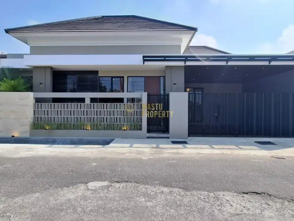 DIJUAL RUMAH MODERN 900 JUTAAN SHM DI NGEMPLAK SLEMAN FREE KITCHEN SET