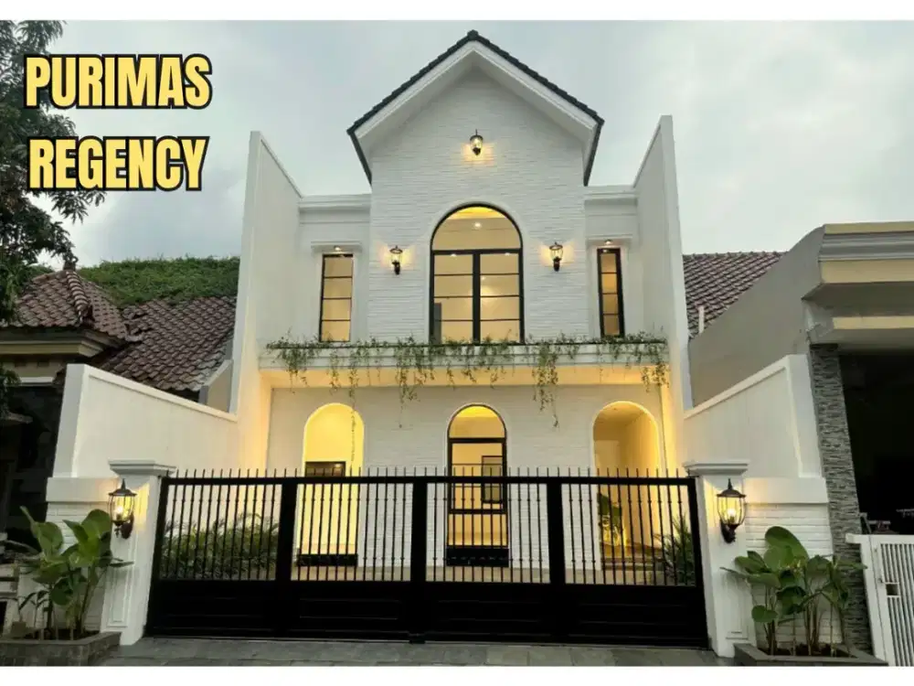 RUMAH MODERN CANTIK PURIMAS RUNGKUT GUNUNG ANYAR, BARU GRESS. SURABAYA TIMUR. DEKAT UPN, PINTU TOL, BANDARA JUANDA, Dsb