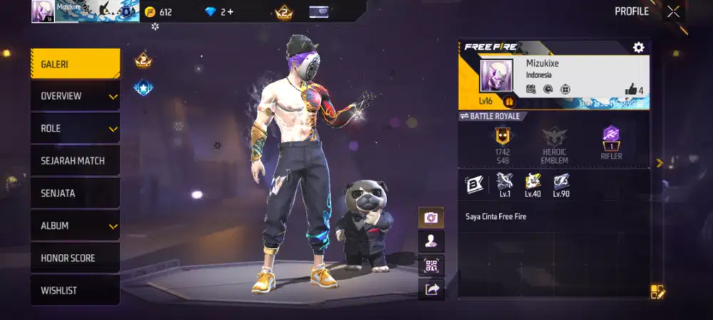 Jual akun FREE FIRE MURAHHHHHHH