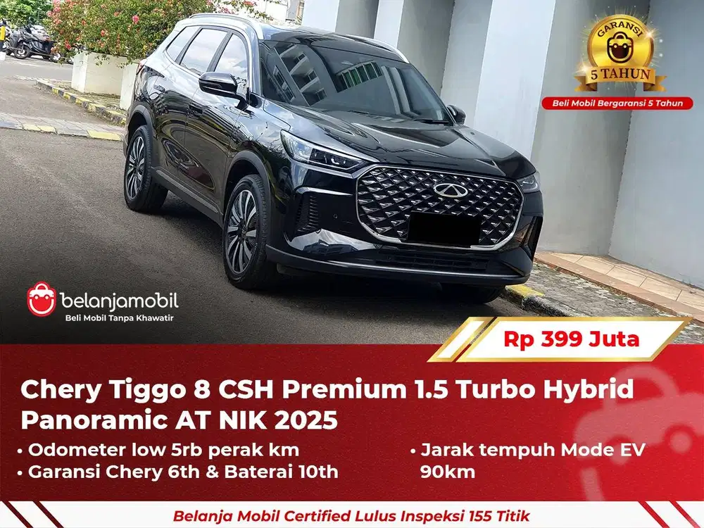 [ GARANSI 5TH ] Chery Tiggo 8 CSH Premium 1.5 Turbo Hybrid 2025 2024