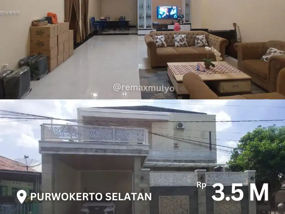 Dijual Rumah Mewah 2 Lantai Area Purwokerto Selatan