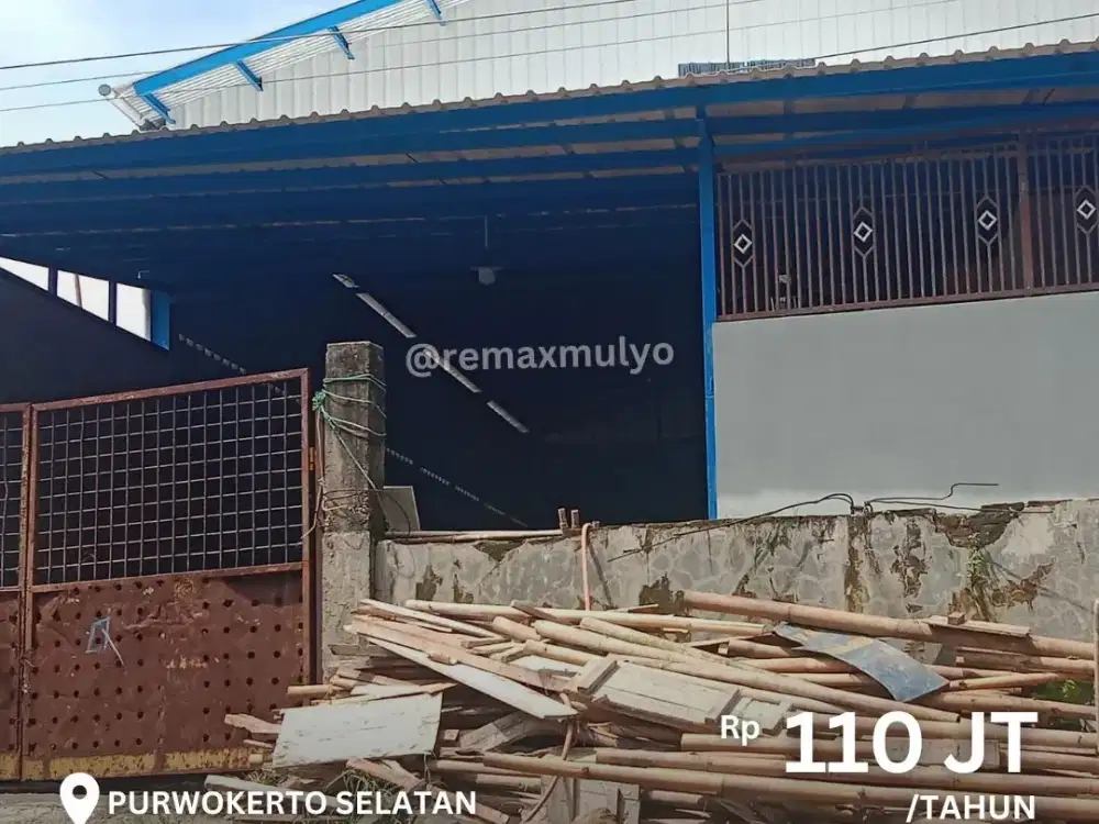 Disewakan Gudang Luas Area Purwokerto Cock Untuk Usaha