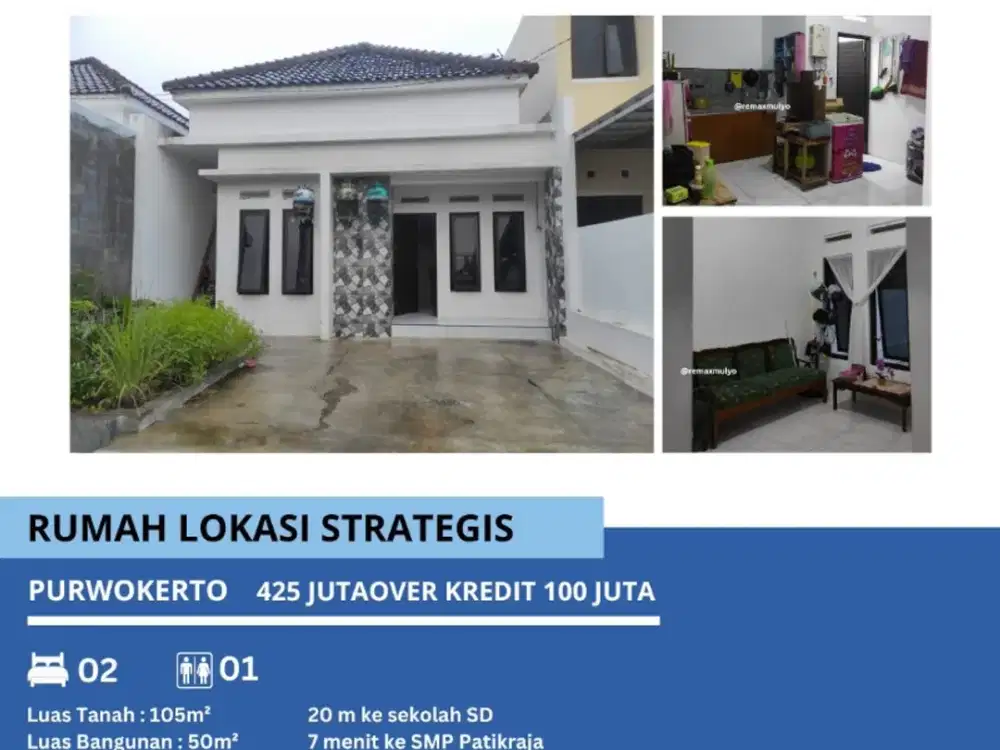 Dijual Rumah Lokasi Strategis Di Purwokerto