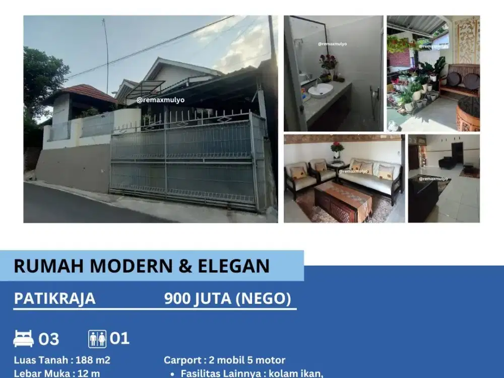 Dijual Rumah Modern Dan Elegan