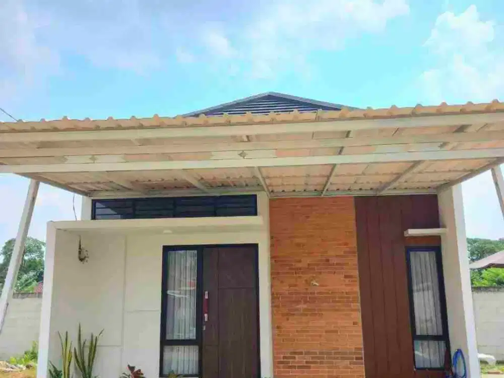 RUMAH CANTIK MINIMALIS LOKASI PREMIUM PINGGIR JALAN UTAMA CIMANGGIS DEPOK