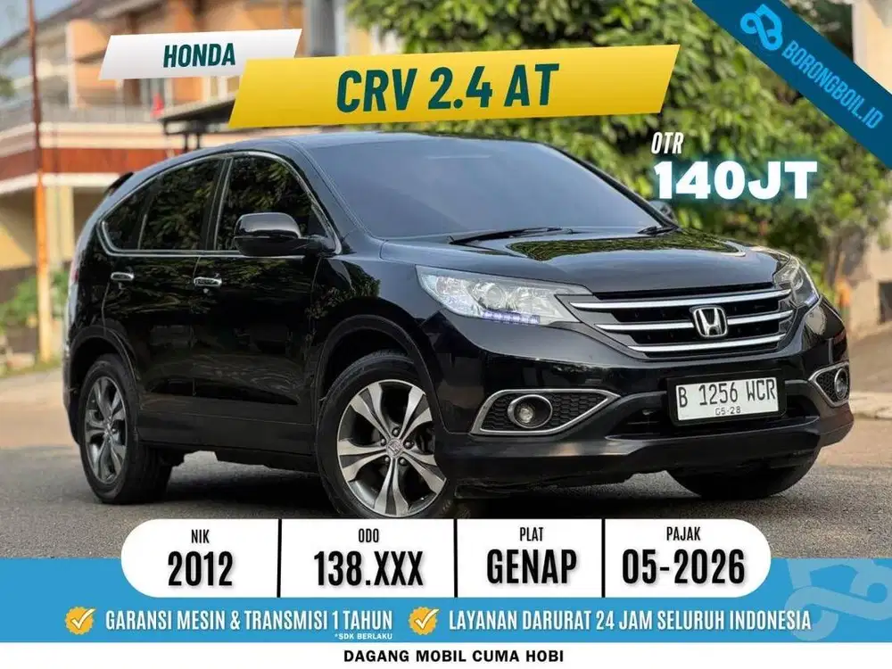 TERMURAH!!CRV 2.4 AT 2012 SIAP PAKAI