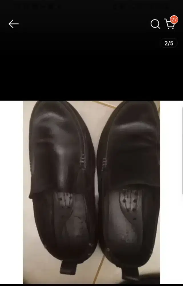 Sepatu kulit ori crocks ringan 90%baru