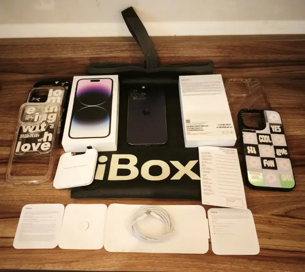 Iphone 14 Pro Max 128gb IBOX Resmi Deep Purple Fullset original