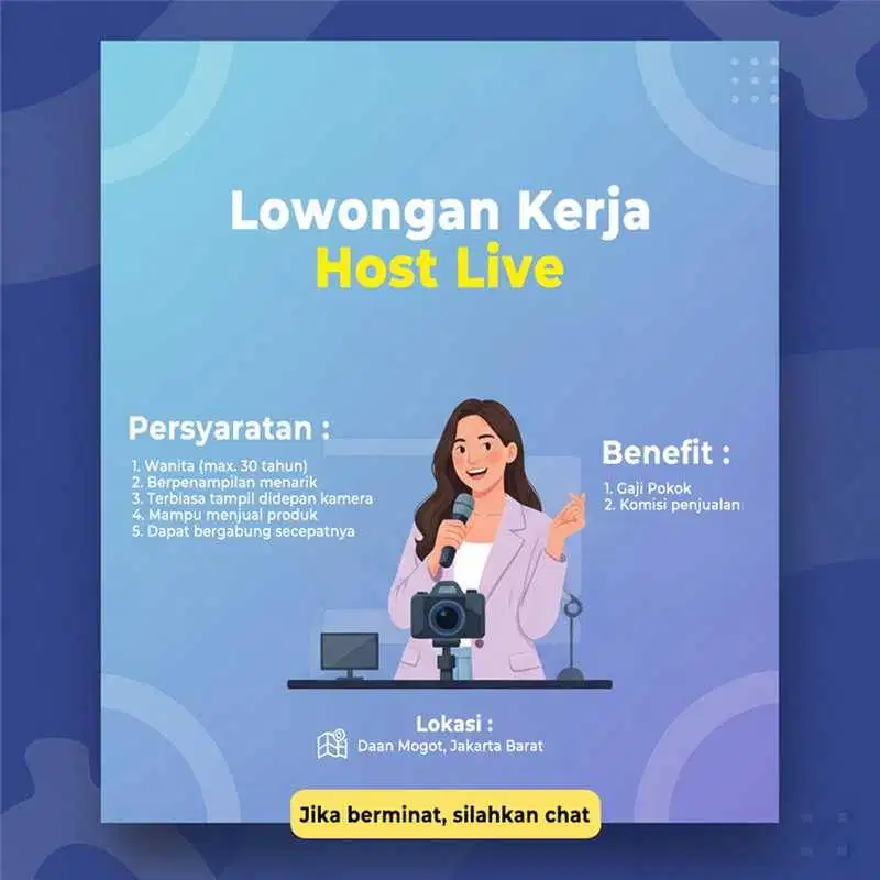 Lowongan Kerja Host Live