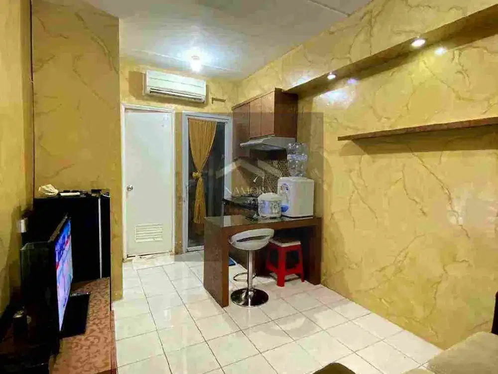 DISEWAKAN APARTEMEN 2BR FULLY FURNISHED GREEN PRAMUKA CITY LANTAI RENDAH