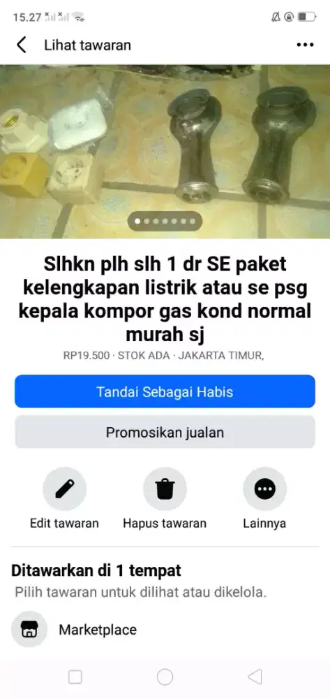 Slhkn plh slh 1 paket dr saklar lampu atau sblh nya kond bgs murah sj