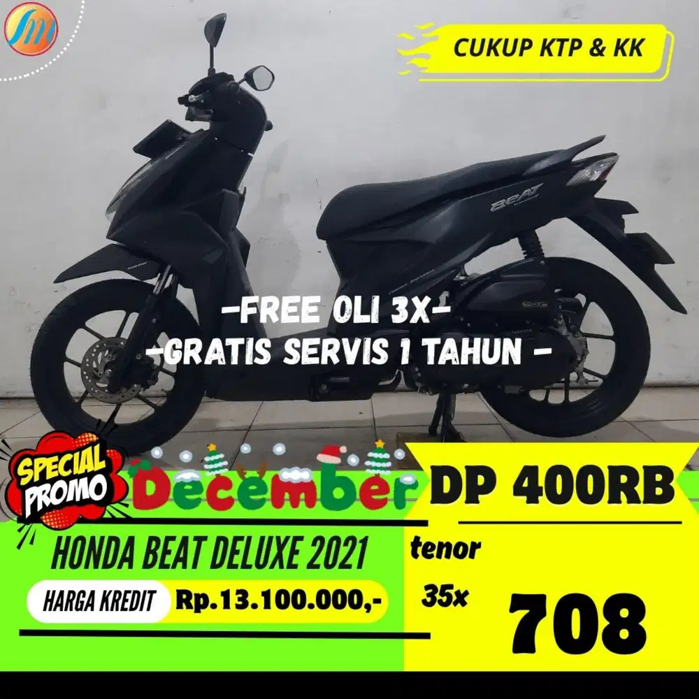 JUAL CEPAT HONDA BEAT DELUXE 2021 CASH/KREDIT SEKEN BERGARANSI
