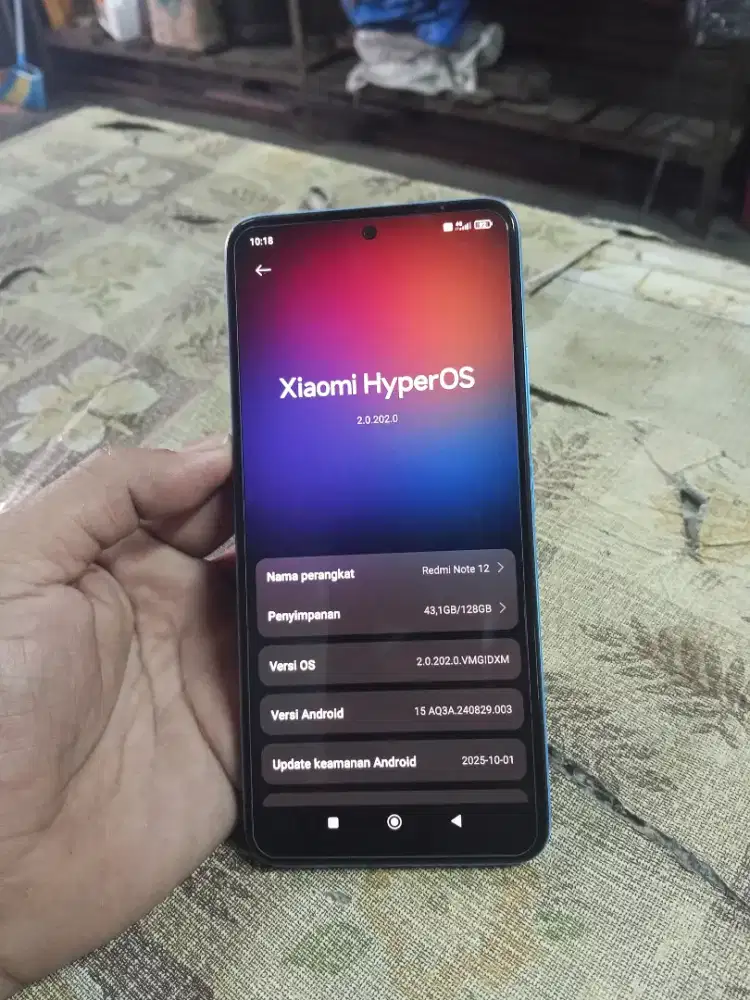 Mahar/cari kmblian redmi note 12 4G (8/128)hp cas mulus no minus