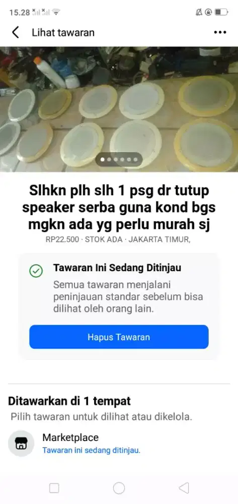 Slhkn plh slh 1 psg dr tutup speaker serba guna kond bgs mgkn tertarik