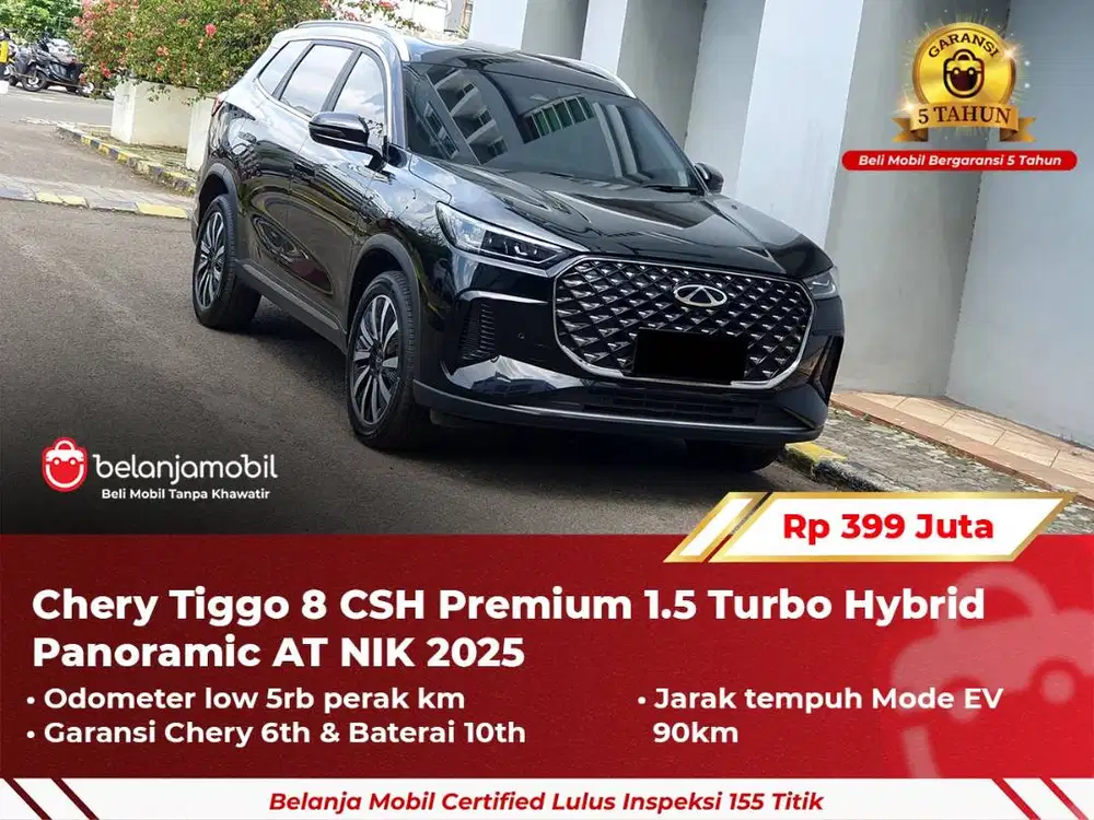 [ GARANSI 5TH ] Chery Tiggo 8 CSH Premium 1.5 Turbo Hybrid 2025/2024
