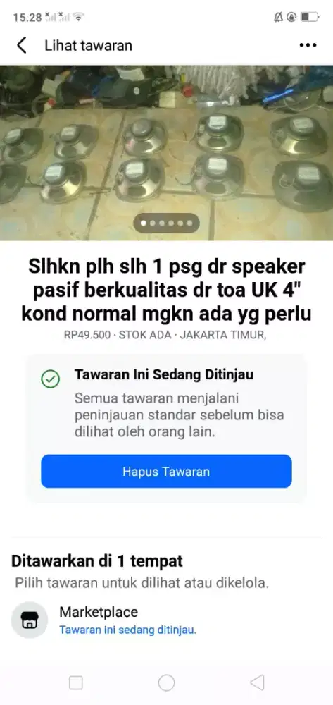 Slhkn plh slh 1 psg dr speaker pasif berkualitas kond normal mgkn bth