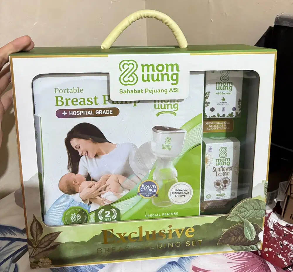 Pompa asi mom uung baru masih segel lengkap seperti difoto