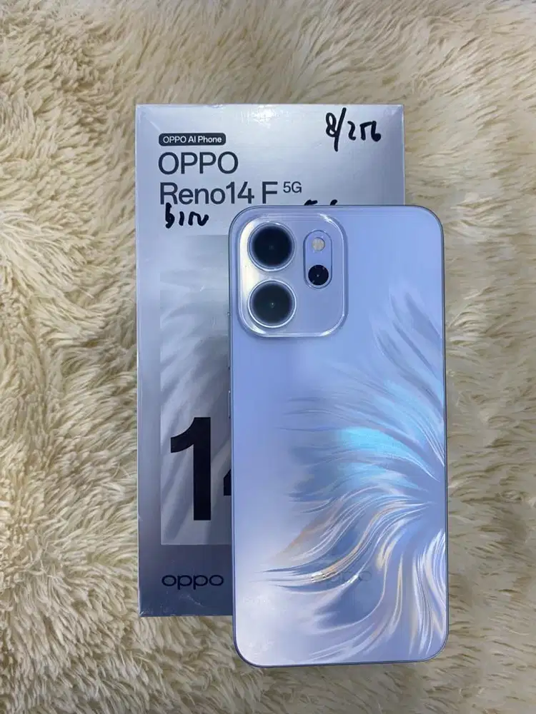 OPPO Reno 14F 5G ram 8/256gb Blue Garansi Agustus 2026#3Gcom