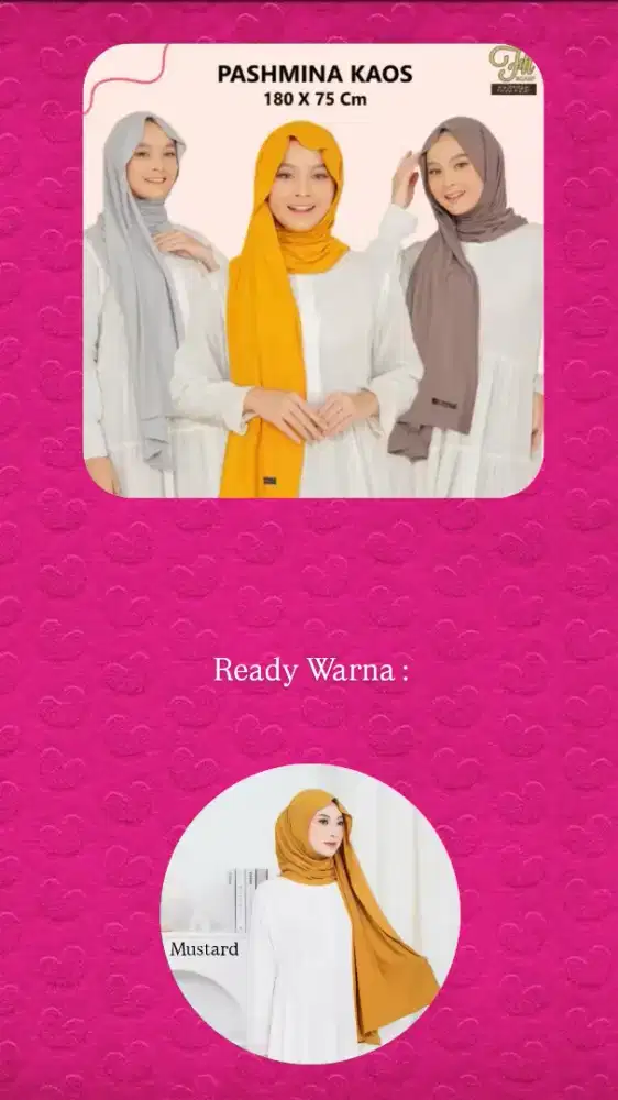 OBRAL HIJAB PASHMINA KAOS RAYON FH