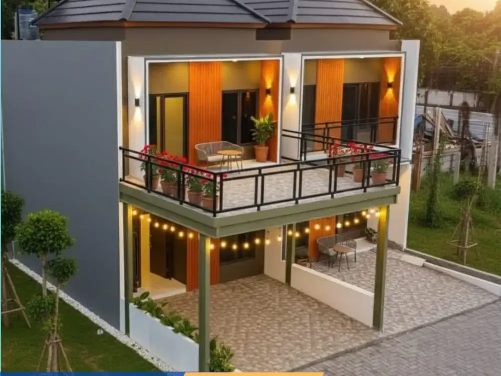 Rumah mewah 2lantai pinggir jalan raya jatiwarna Unit ready Stok