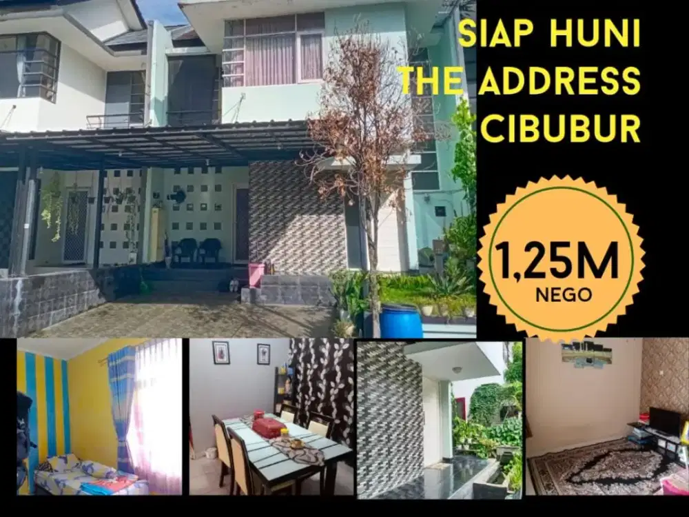 RUMAH RAPI SIAP HUNI DI JUAL DI THE ADDRESS CIBUBUR