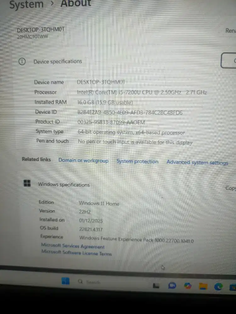Jual bu laptop lenovo thinkpad