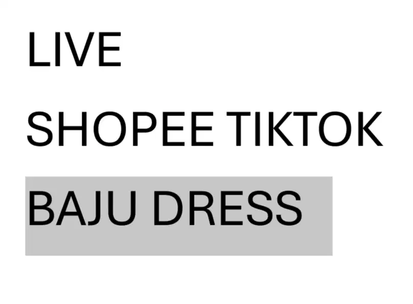 LOWONGAN LIVE SHOPEE TIKTOK MALAM