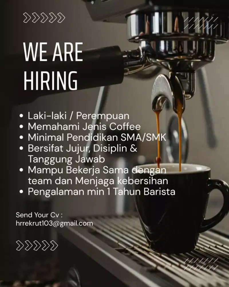 Dibutuhkan Barista