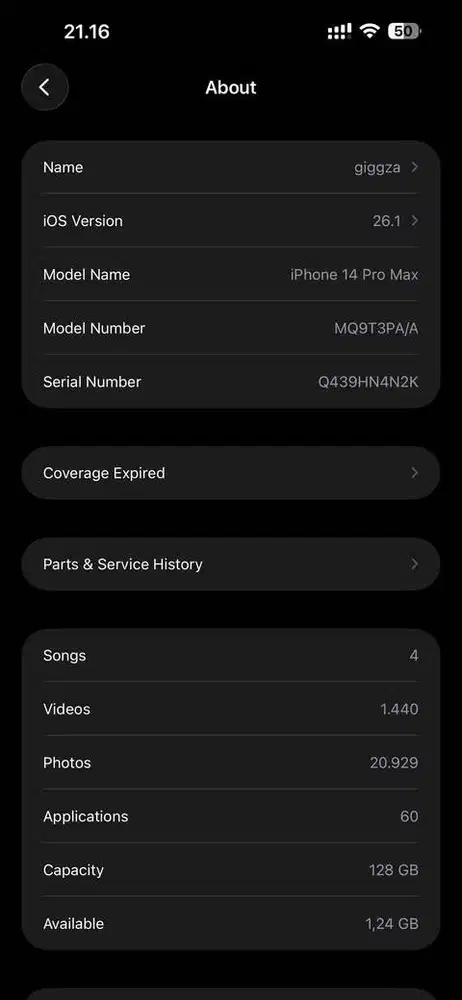 iphone 14 promax 128gb ibox