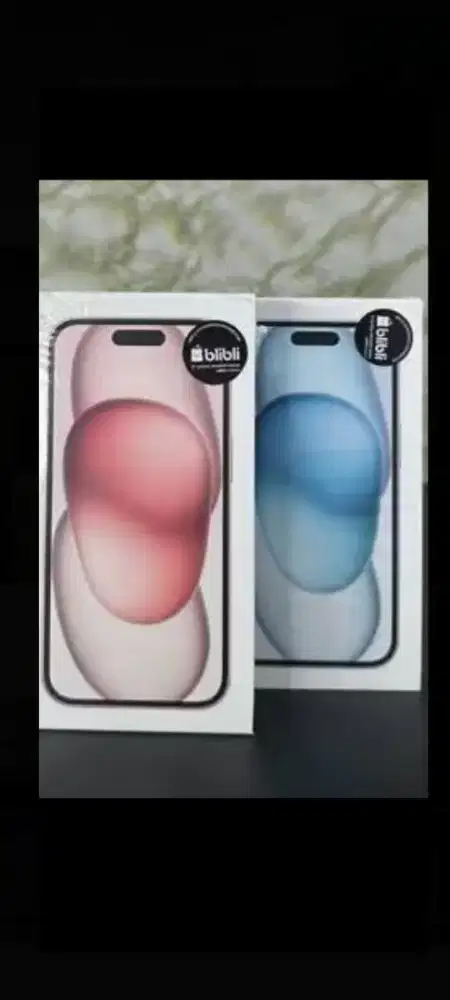iPhone 15 blue biru BNIB garansi resmi tAm ibox GDN Blibli