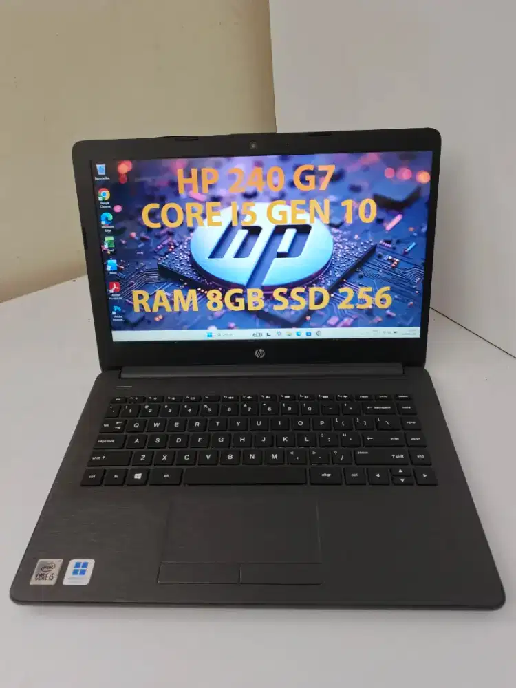 Jual Laptop HP 240 G7 i5 Gen 10 Ram 8GB SSD 256 Win11 SL + Office 2024