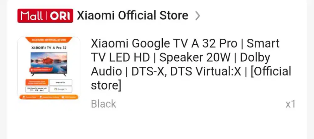 TV Xiaomi A32 PRO
