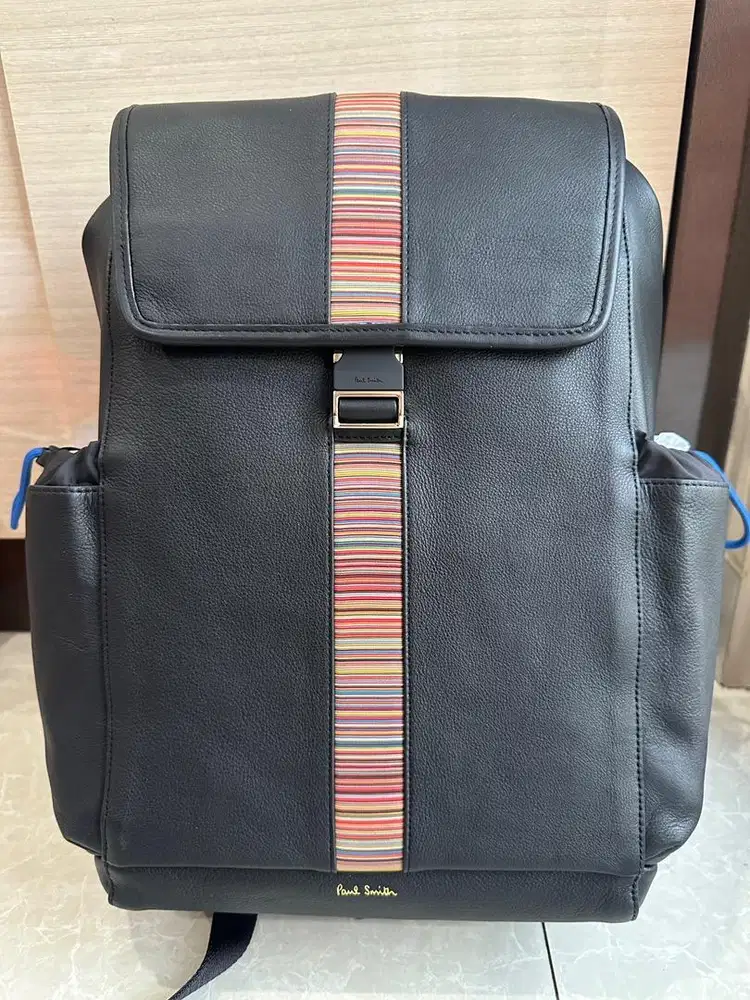 Backpack Tas kulit asli merek PAUL SMITH