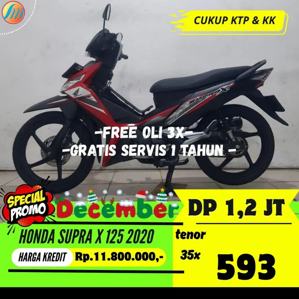 DP MURAH ANGSURAN RINGAN KREDIT HONDA SUPRA X 125 2020 BERGARANSI