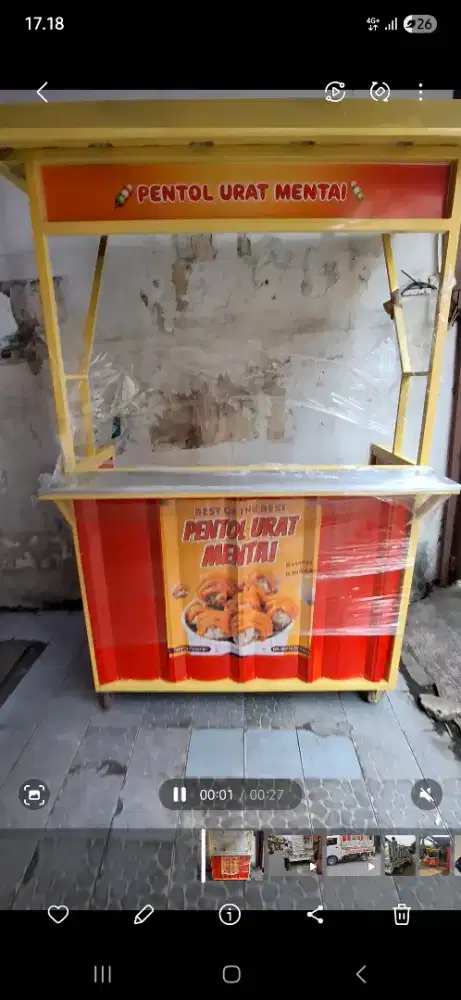 DI JUAL GEROBAK BOOTH BEKAS