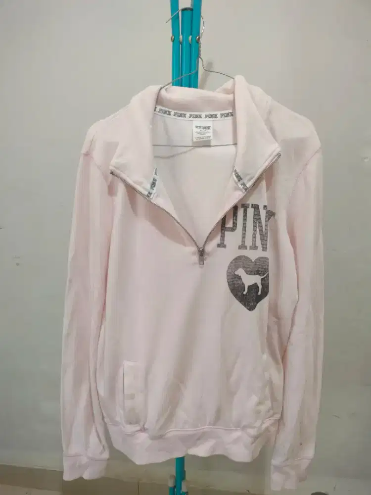 Free Jaket Zipper Pink