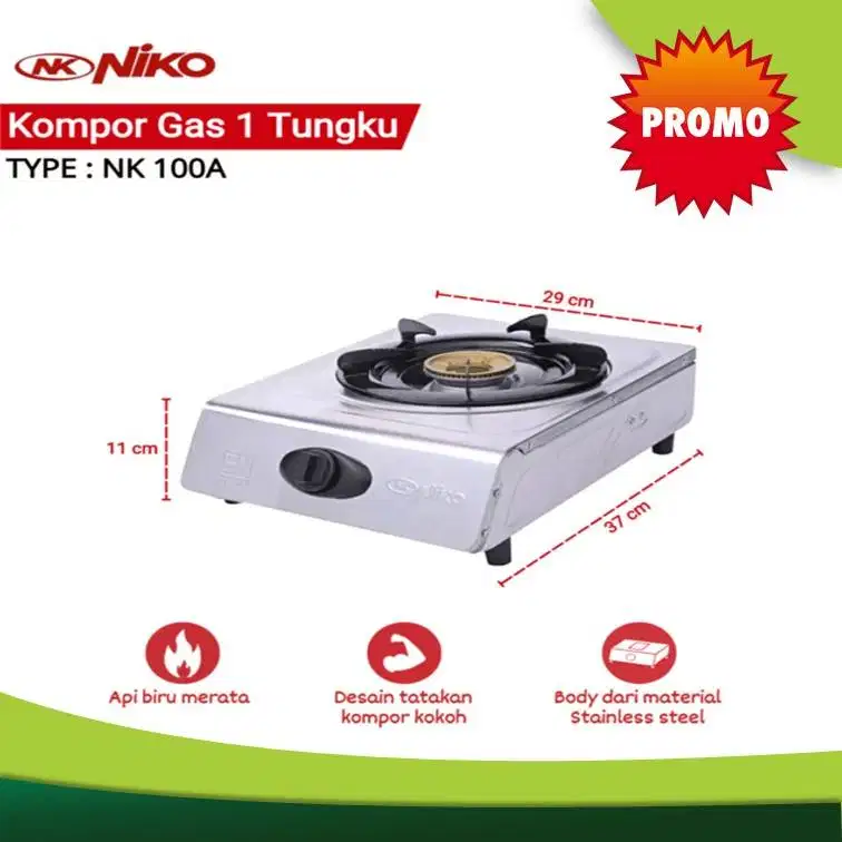 kompor 1 tungku niko nk100a