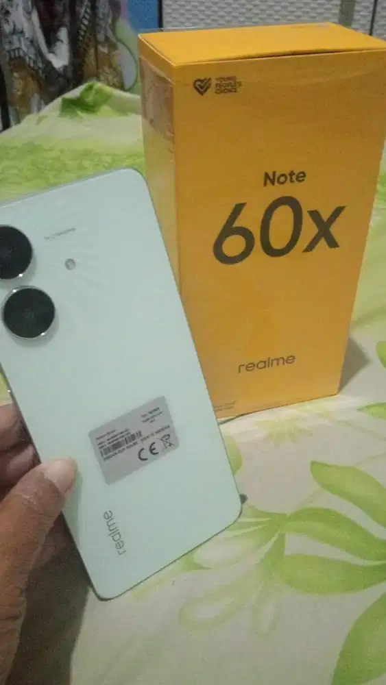 Realme note 60X ram 4/64gb fullset mulus normal