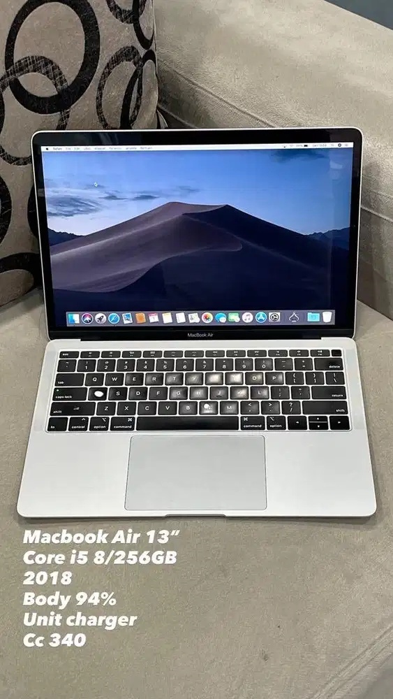 Macbook Air 2018 13” Core i5 8/256GB Silver ex iBox