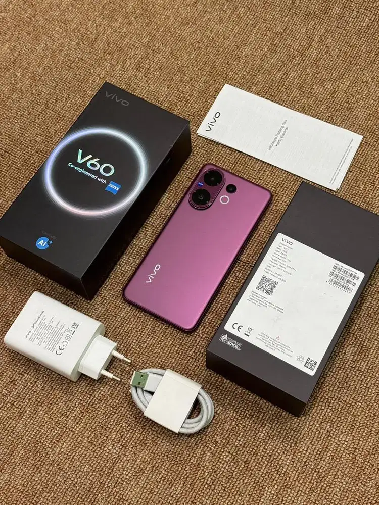 Vivo v60 5g ram 12/256gb fullset original garansi on panjang