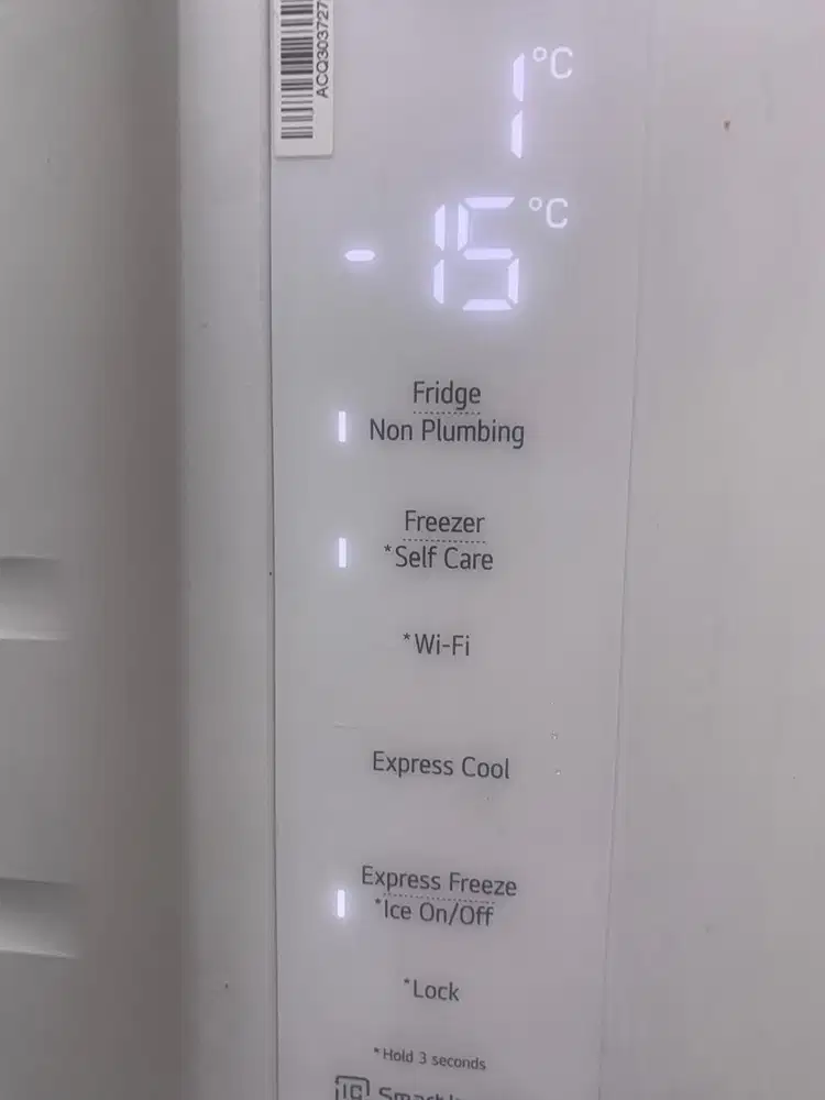 LG Side-by-Side Refrigerator – SpacePlus Ice System – 1 Tahun – MULUS!