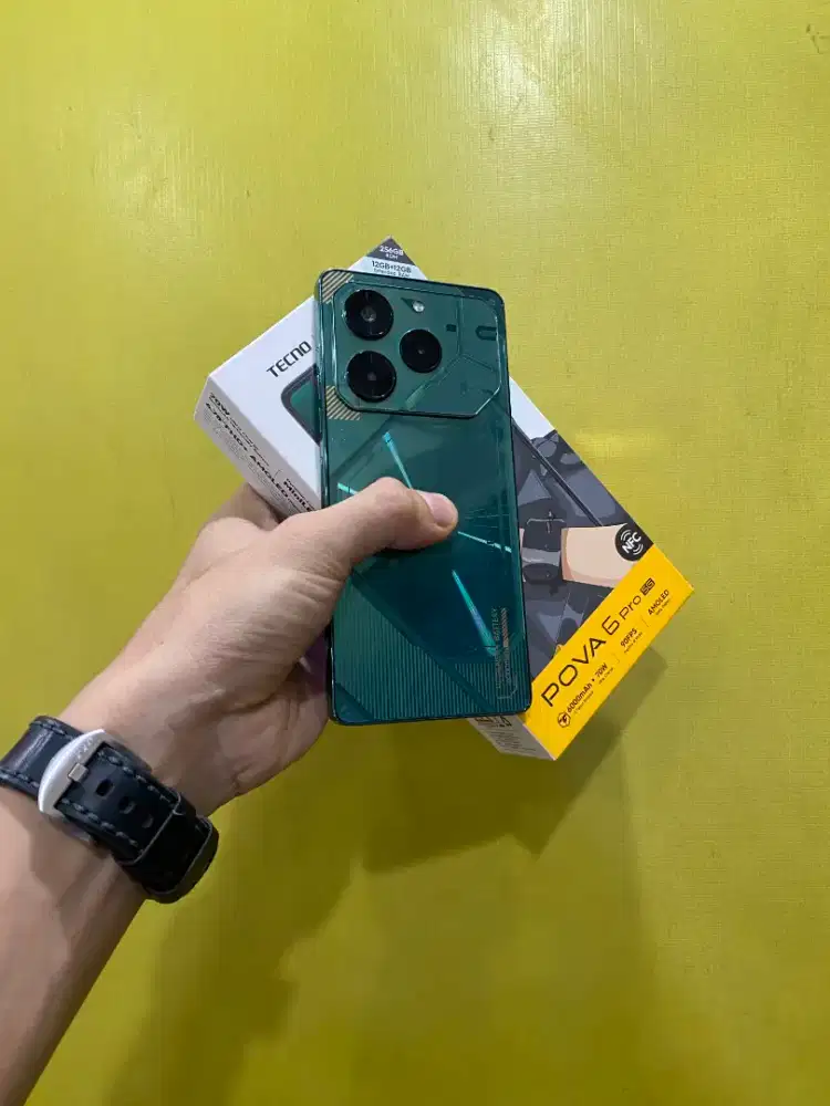 Tecno Pova 6 Pro 5G , Ram 12/256gb , Lengkap Ori , Garansi panjang