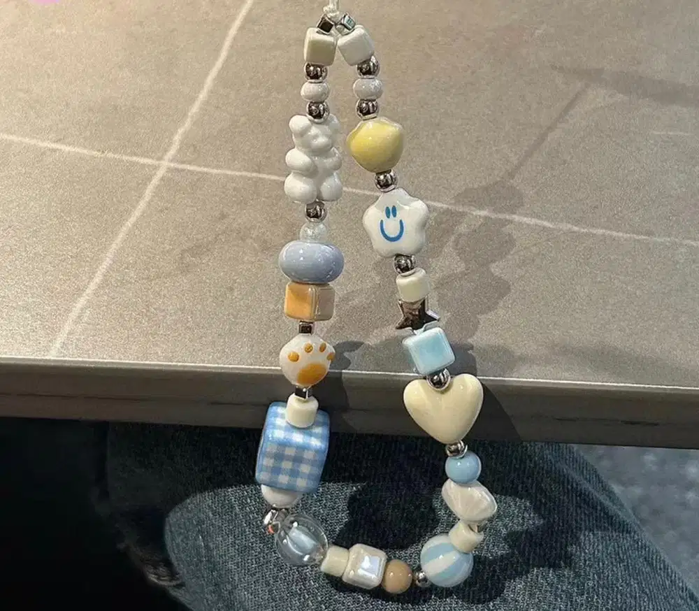 Phone strap Aesthetic warna warni