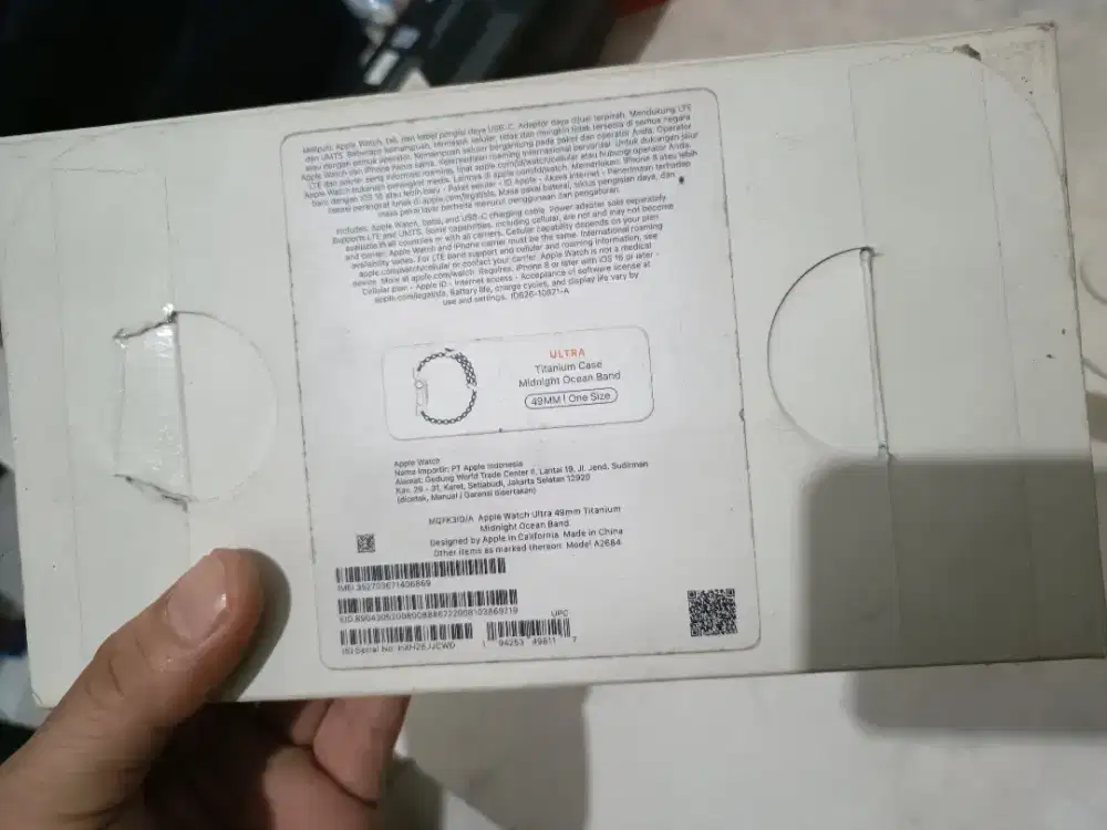 Dus Box iWatch Ultra gen 1 49mm Original resmi iBox + buku (bekas)