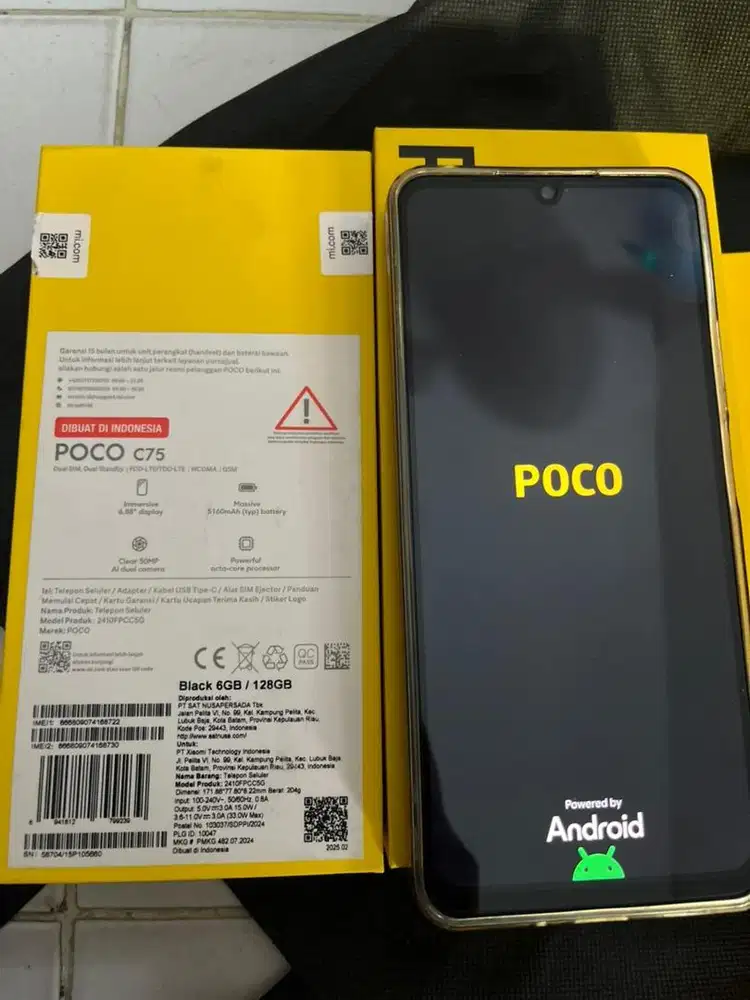 HP POCO C75 SECOND LIKE NEW