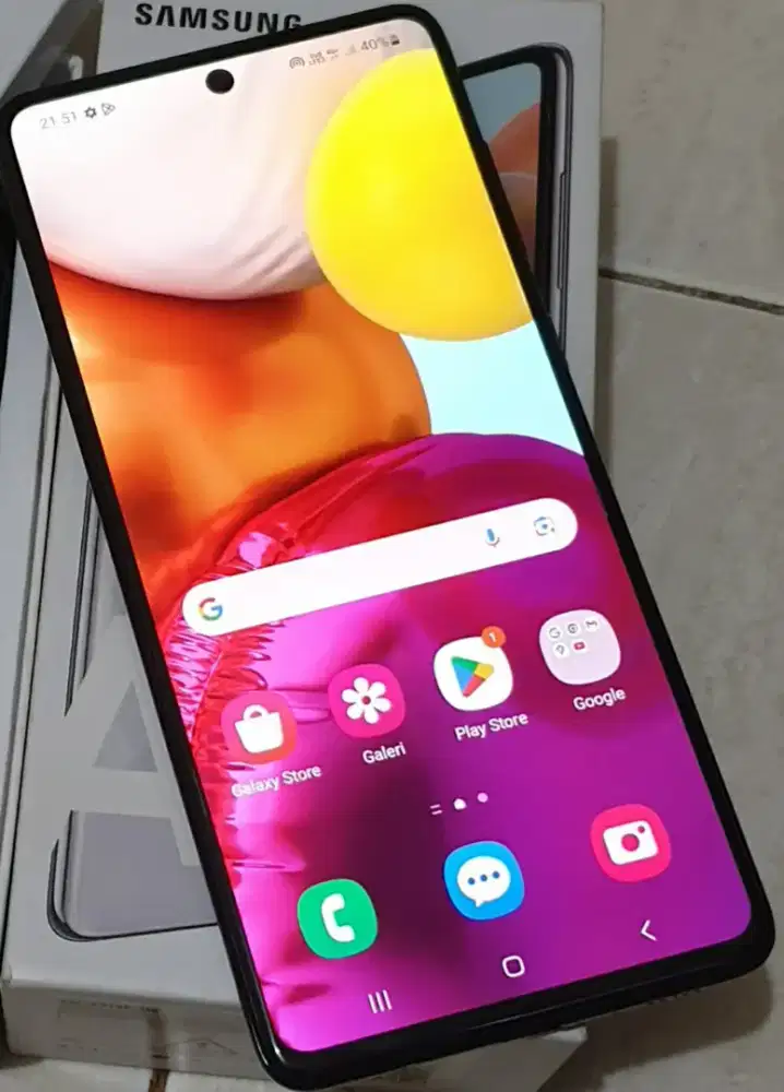 Jual lcd samsung A71 ori copotan