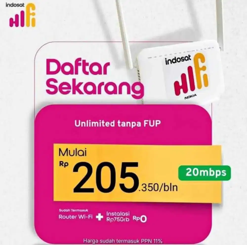 WIFI MNC PLAY INDOSAT HIFI