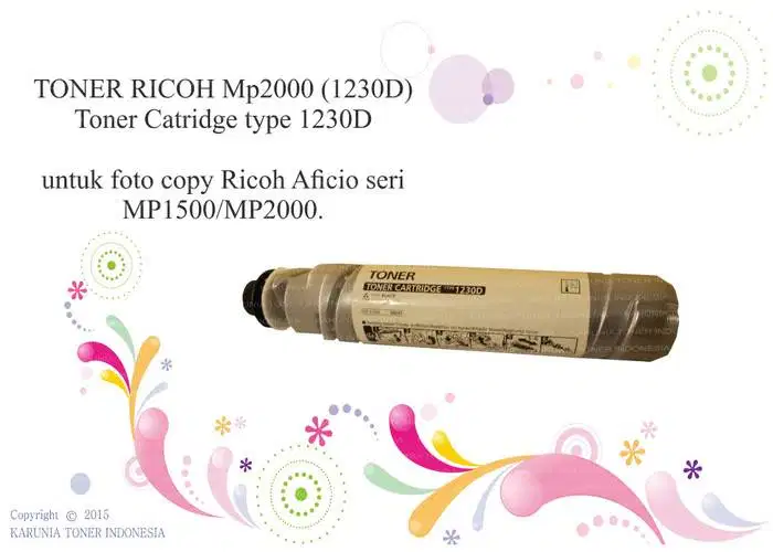 Toner Ricoh MP2000 (1230D)  Toner Catridge type 1230D Berkualitas