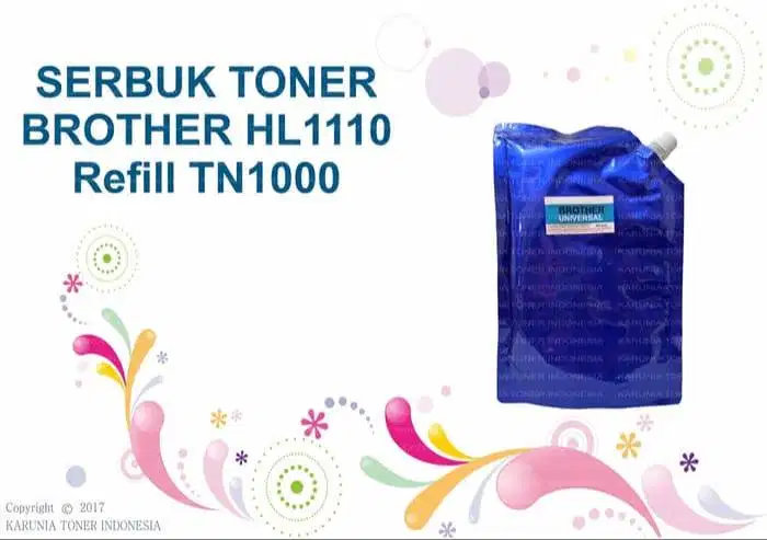 SERBUK TONER BROTHER hl1110 - hl-1110 refill tn1000 tn-1000