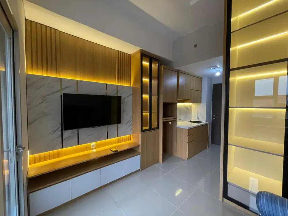 Disewakan Apartemen Transpark Juanda Desain Hotel Bintang 5 Baru Renov Tipe Studio Lt 1